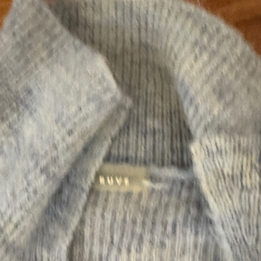 Gray Button Down Cropped Sweater - image 2